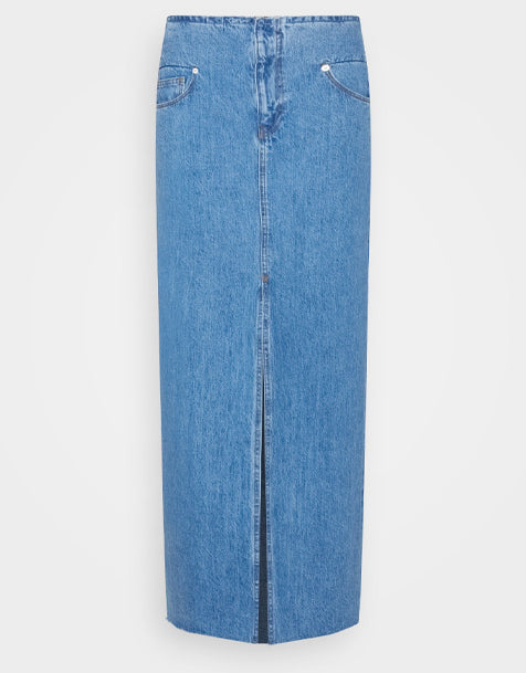 Frame Denim ABGESCHNITTENER TAILLENROCK - Maxirock